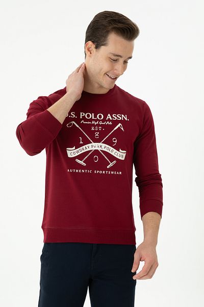 U.S. Polo Assn. Суичър Erkek Bordo 50270805-VR014