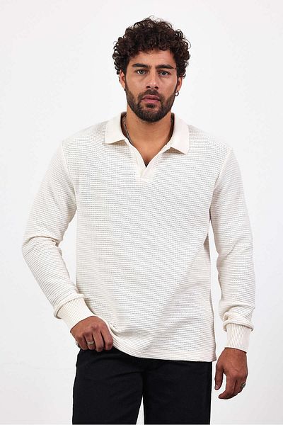 Weyeze Μακρυμάνικο Ζακάρ T-shirt AF-K32022LNS