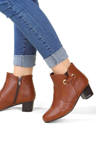 Polaris 692 Water Resistant Zippered Heeled Women's Boots