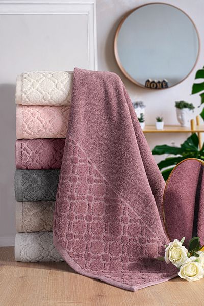 Güvenal BEGONYA Σετ 6 πετσετών μπάνιου Jacquard Velvet Boxed |   Προίκα |   Πετσέτα μπάνιου |   Πετσέτα χεριών