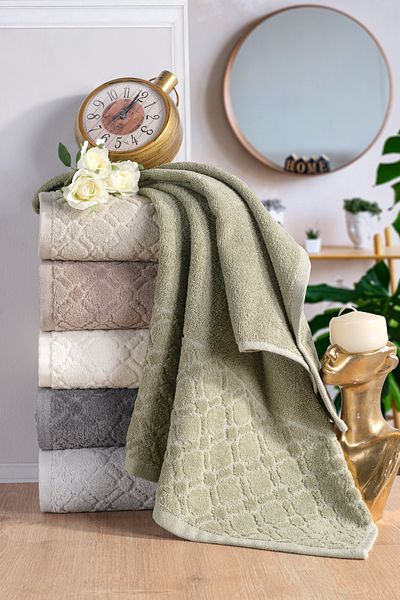 Lorateks MELTEM Σετ 6 πετσετών μπάνιου Jacquard Velvet Boxed |   Προίκα |   Πετσέτα μπάνιου |   Πετσέτα χεριών