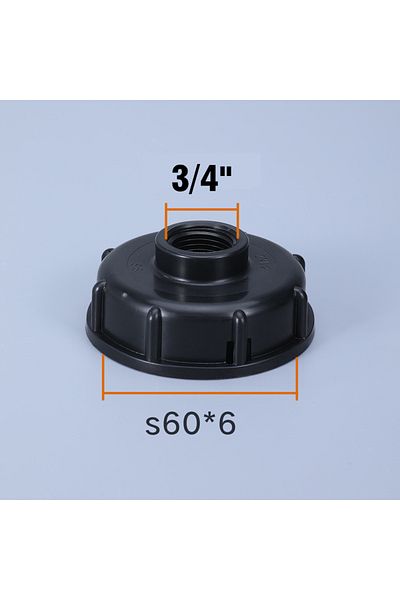 Choice B Durable IBC Tank Tap Adapter S60*6 Coarse Thread to 1/2'' 3/4'' 1" Connector Replacement Valve 10.