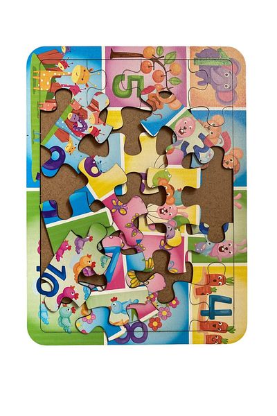 Uçandaire Numbers 40 Piece Wooden Puzzle