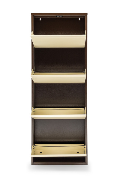 Gaga Mobilya Metal Ayakkabılık 4 Gözlü -kahverengi-