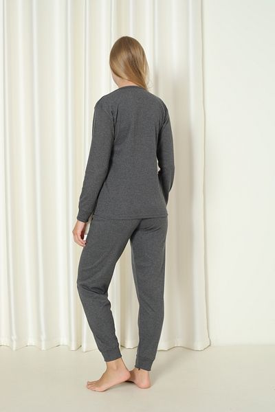 Wordex Fwn 4002 Interlock Winter Rabbit Women's Home Pajamas Set