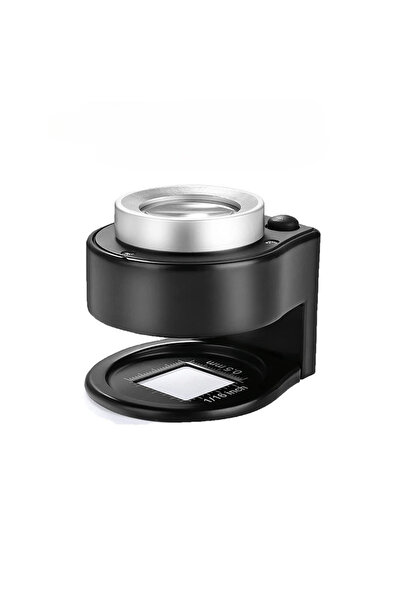 Choice عدسة مكبرة سوداء 60x قابلة لإعادة الشحن عبر USB عدسة مكبرة زجاجية بصري...