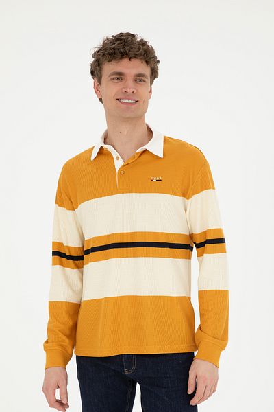 U.S. Polo Assn. Men's Mustard Sweatshirt 50270837 -Vr072