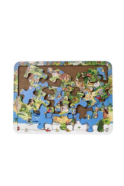 Uçandaire Huge World 54 Piece Wooden Puzzle - Puzzle