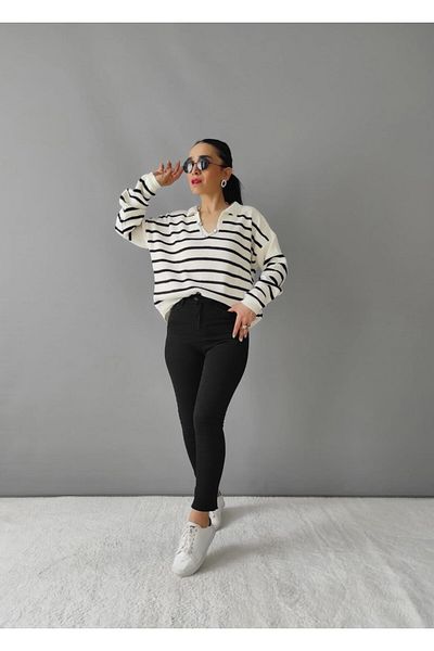 Altı Üstü Butik Pulover cu gât polo