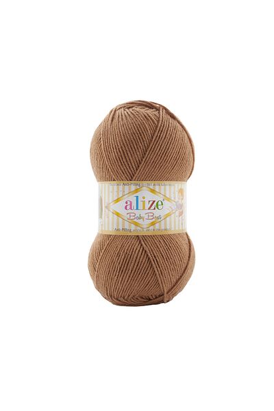 Alize Baby Best 5 Pieces Baby Rope - 10% Bamboo Antipiling, 824 Camel
