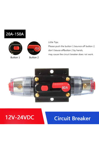 Choice8 قاطع دائرة كهربائية قابل لإعادة الضبط يدويًا، بقدرات 50 أمبير، 20 أمب...