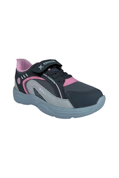 Liger Smoked - PINK Pantofi sport pentru copii, cu șireturi și velcro