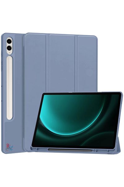 redmud teknoloji Samsung Galaxy Tab S9 Fe Plus X610 - 12.4'' Compatible Smart Tablet Case with Pen Compartment and Sleep Mode