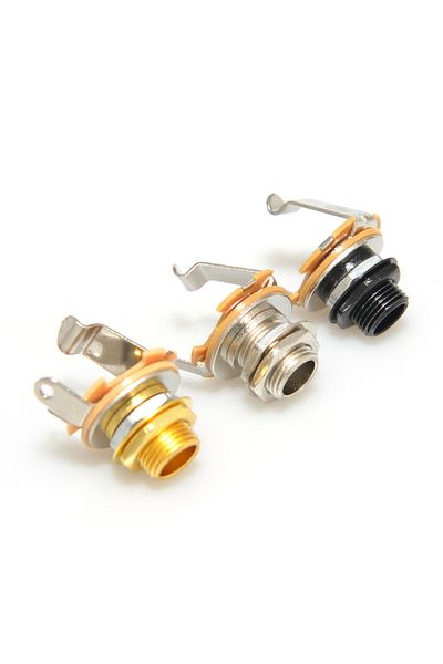 waaah Chrome 1pcs Electric Guitar Input Jack For Electric Guitar & Bass Guitar 1/4"" (6.35MM) Mono Jack So