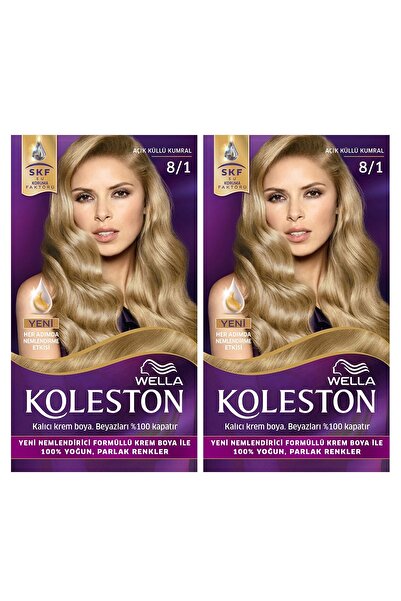 Wella Koleston Kit Saç Boyası 8/1 A.Küllü Kumral x 2 Adet