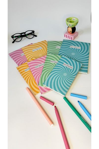 Fly Notes 64 Pages 8-Point School Notebook - Bullet Journal, 13X20 cm and 10X15 cm Dotted Series