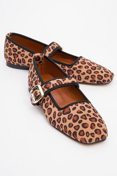 LuviShoes Cruze Black Yellow Patterned Women's Ballerina Shoes