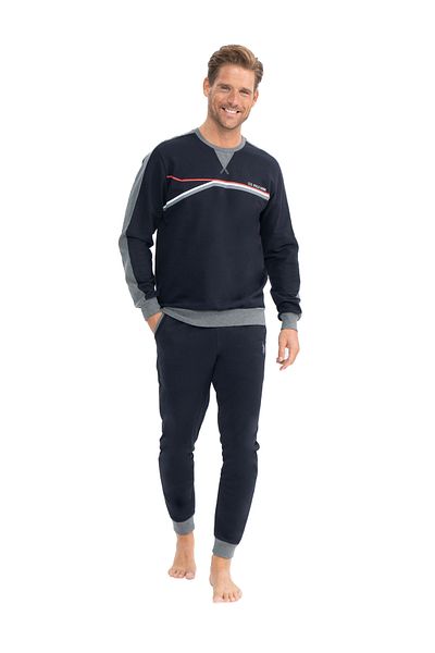 U.S. Polo Assn. ΒΑΣΗ. Polo Assn. Ανδρικά ελαστικά πόδια γκρι λεπτομερείς πιτζάμες 2810IC.A.1.ST8.RA8.PL.1.U.3.S.02311KM