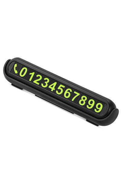 Choice Black Luminous Car Temporary Parking Card Car Styling Phone Number Card Plate Telephone Number Park