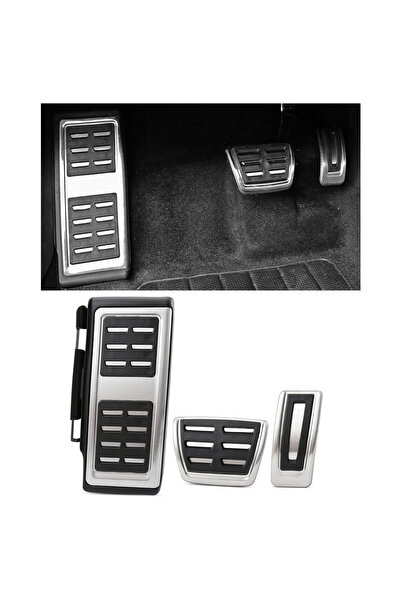 Choice 3 Pcs AT With Rest Stainless Steel Auto Pedal Cover for Audi A3 8V S3 RS3 Sportback Cabrio Limousine