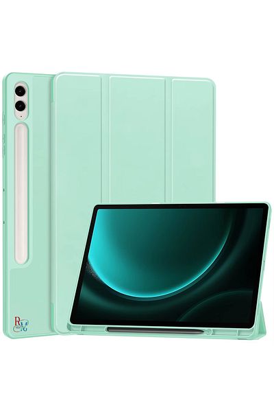 redmud teknoloji Samsung Galaxy Tab S9 Fe Plus / S10 Plus Compatible Tablet Case with Pen Compartment Smart Case with Sleep Mode