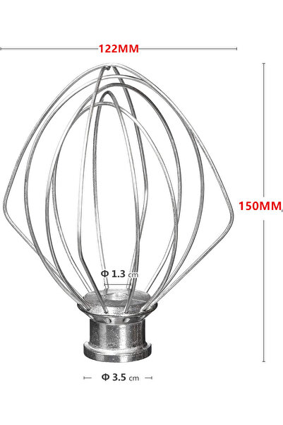 Choice1 ملحق خفاقة سلكية لـ KA 5QT 5Q 6Q لخلاط حامل برأس مائل لخلاط بيض من ال...