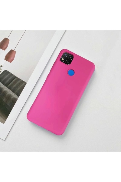 Miscase Xiaomi Redmi 9C Lansman Likid Silikon Kamera Korumalı Kılıf