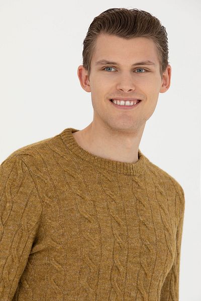 U.S. Polo Assn. Men's Light Khaki Sweater 50270967 -Vr183