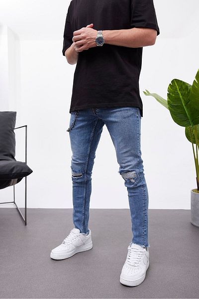 NOMARC Crop Leg Slim τζιν Jean 3700-1