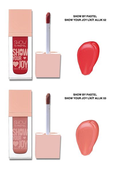Show by Pastel Show Your Joy Liquid Blush No 52 + Show Your Joy Liquid Blush 53 Set of Two with Advantageous Price