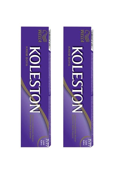 Wella Koleston Tüp Saç Boyası 7/77 Işıltılı Kahve X 2 Adet