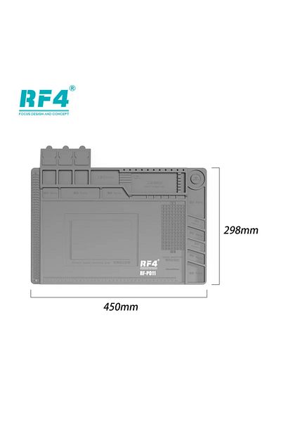 Choice RF4 RF-PO11 RF4 RF-PO11 450*298mm Antistatic Heat Insulation Pad for Phone Maintenance Motherboard I