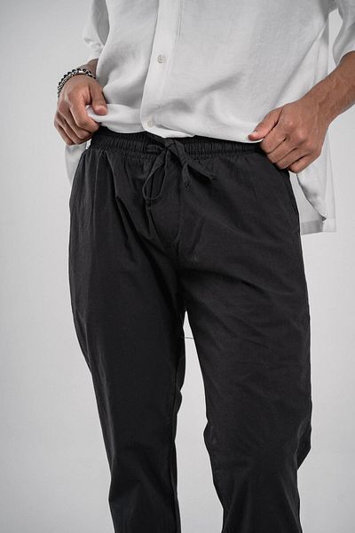 NOMARC Boyfriend Fit Μαύρο Παντελόνι Gabardine - Skinny Leg