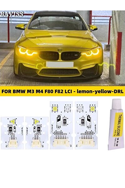 Choice lemon-yellow for M3 M4 CSL 4 series DRL yellow gold color LED board F80 F82 F83 F32 F36 F33 LCI dayt