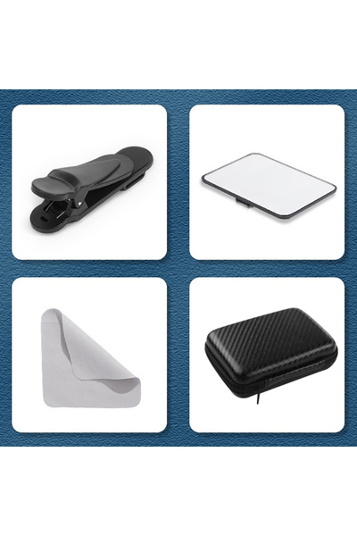 JETTING Black 1PC Smartphone Camera Mirror Reflection Clip Kit For All Phone Models Perfect Tool For Photogr
