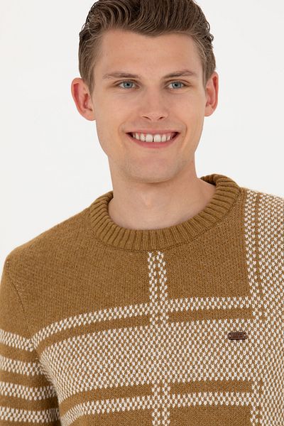 U.S. Polo Assn. Men's Light Khaki Sweater 50271071 -Vr183