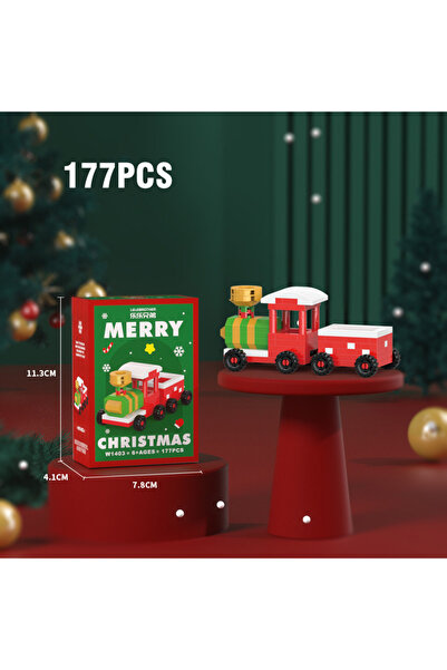 Choice1 مجموعة مكعبات بناء صغيرة لعيد الميلاد، تتضمن سانتا كلوز ورنة، تتضمن ه...