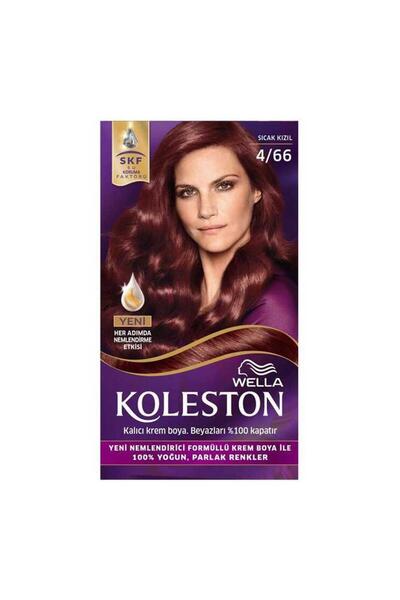 Wella Koleston Kit Saç Boyası 4/66 Sıcak Kızıl