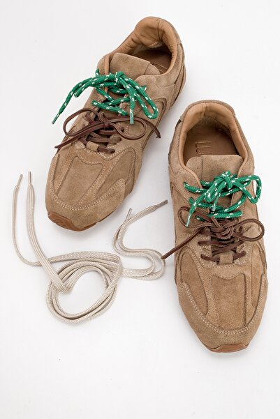 LuviShoes Dámská sportovní obuv Serena Beige Suede z pravé kůže