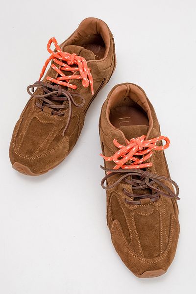 LuviShoes SERENA Tan Wildleder-Sportschuhe für Damen aus echtem Leder