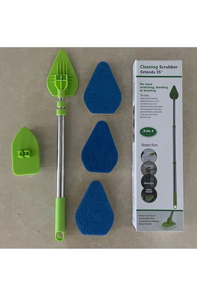 Choice 1 Pcs Triangle Sponge Telescopic Glass Wiper Multifunctional Cleaning Pad Bathroom Floor Cleaning Br
