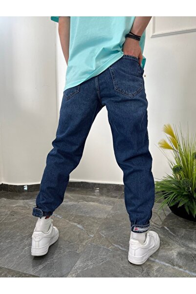 NOMARC 6058 Штани з штрих-кодом, сині джинси