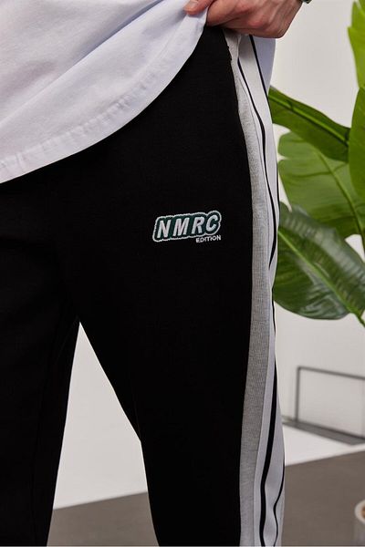 NOMARC Κεντημένη μαύρη φόρμα NMRC