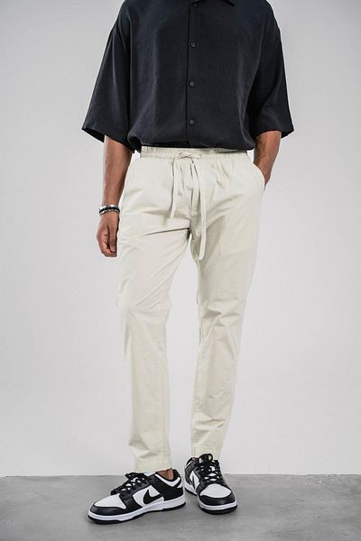 NOMARC Πράσινο Skinny Leg Boyfriend Fit Gabardine Παντελόνι