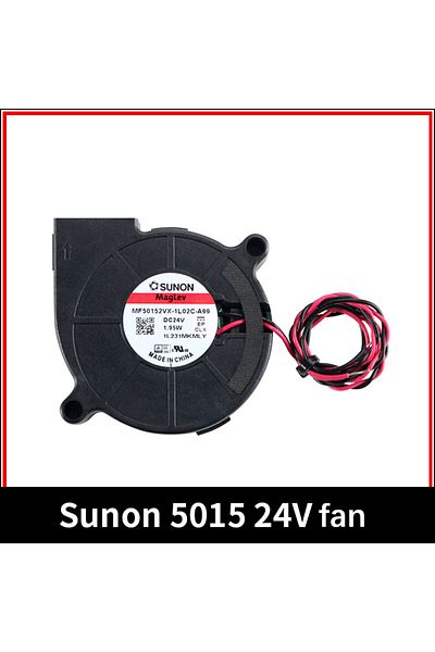 KOQZM Sunon 3d Printer Blower Fan 5015 24v 0.41a Double Bearing Fan Centrifugal Dc Cooling Turbo Fan 50...