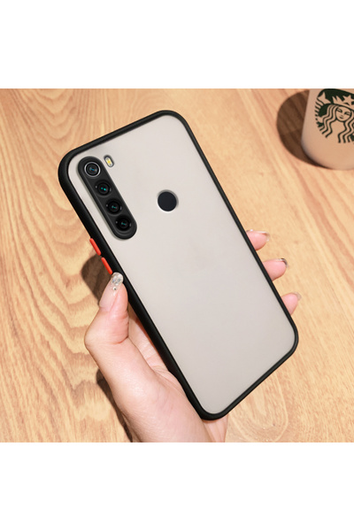 Choice غلاف هاتف أسود غير لامع من السيليكون، مناسب لهواتف Redmi Note 8 و9 و9s...