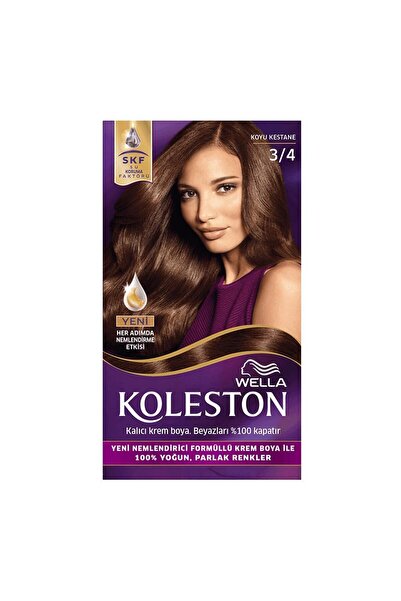 Wella Koleston Kit Saç Boyası 3/4 Koyu Kestane
