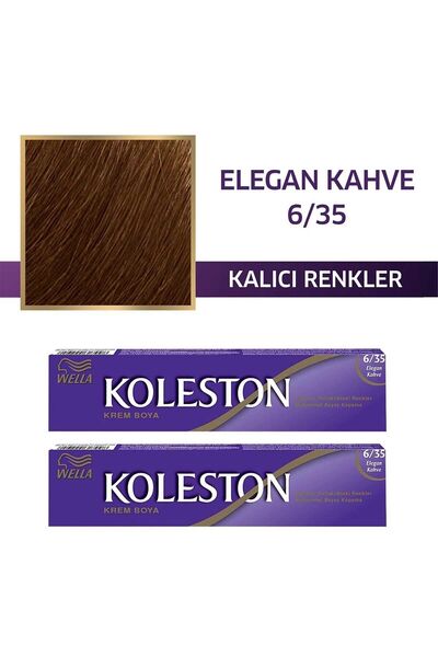 Wella Koleston Tüp Saç Boyası 6/35 Elegan Kahve X 2