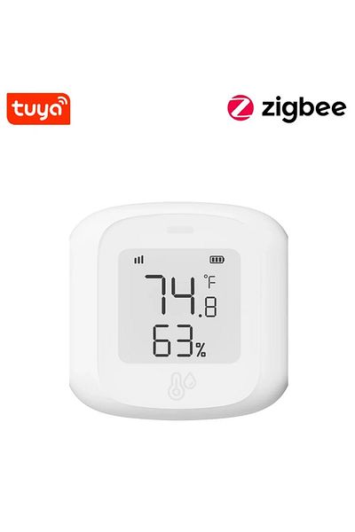 Choice Zigbee 1pcs Tuya Smart Wifi/zigbee Temperature And Humidity Sensor Indoor Hygrometer Thermometer Wit