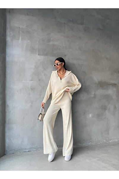 De Pose Весна Orgu Деталізований светр оверсайз штани трикотажний костюм Altust Костюм